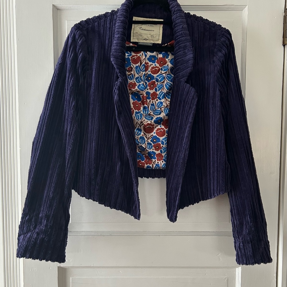 Anthropologie Cartonnier cropped jacket in size 14 - Picture 5 of 8